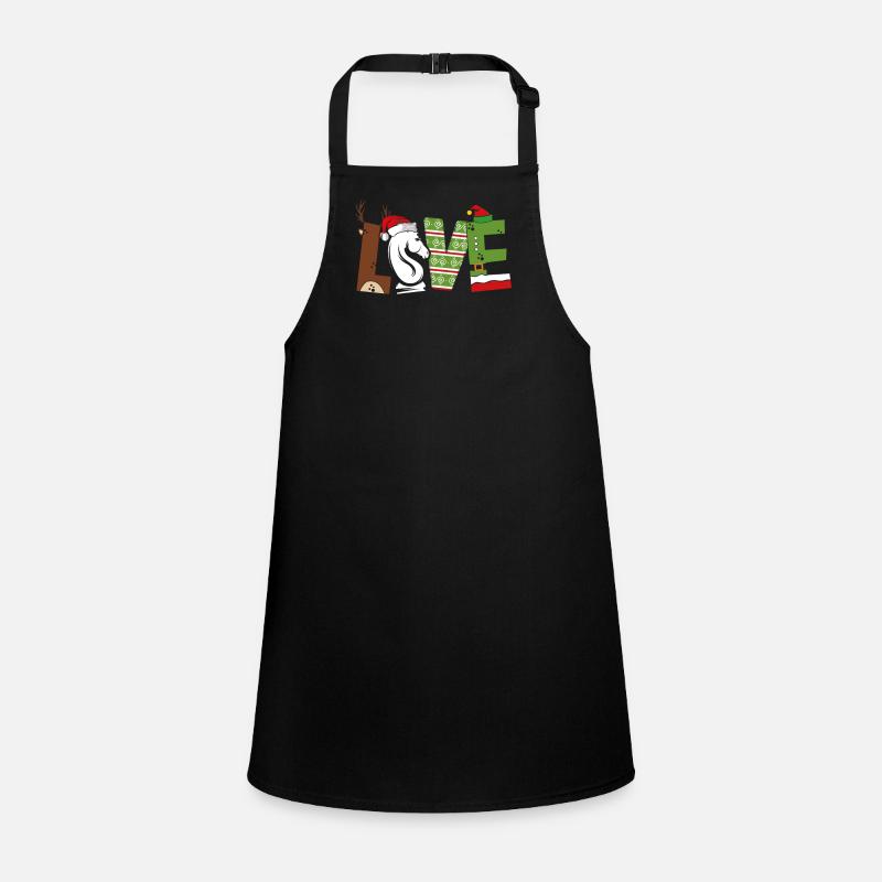 Chess Pieces Christmas Love Children's Apron