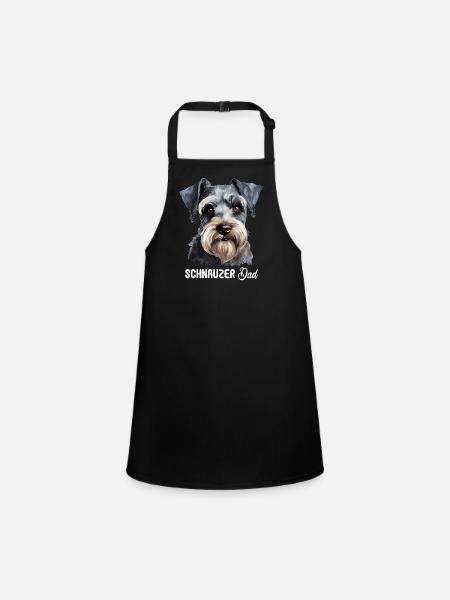 Schnauzer - Children's Apron - black - Front
