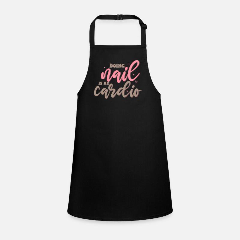Doing nail is my cardio technician manicurist tech Children's Apron