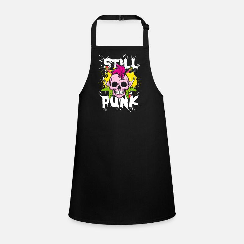 Still punk | anti establishment skull Children's Apron