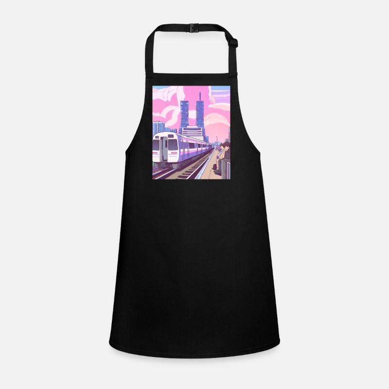 Japan Train Station Children's Apron