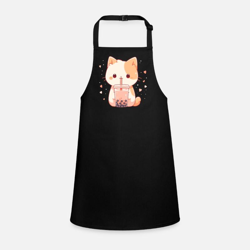 Boissons pour chats kawaii Boba Bubble Tea Chibi Tablier Enfant