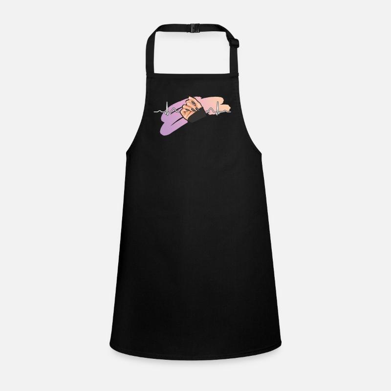 Heartbeat Naildesign Nagelstudio Tech Schürze für Kinder