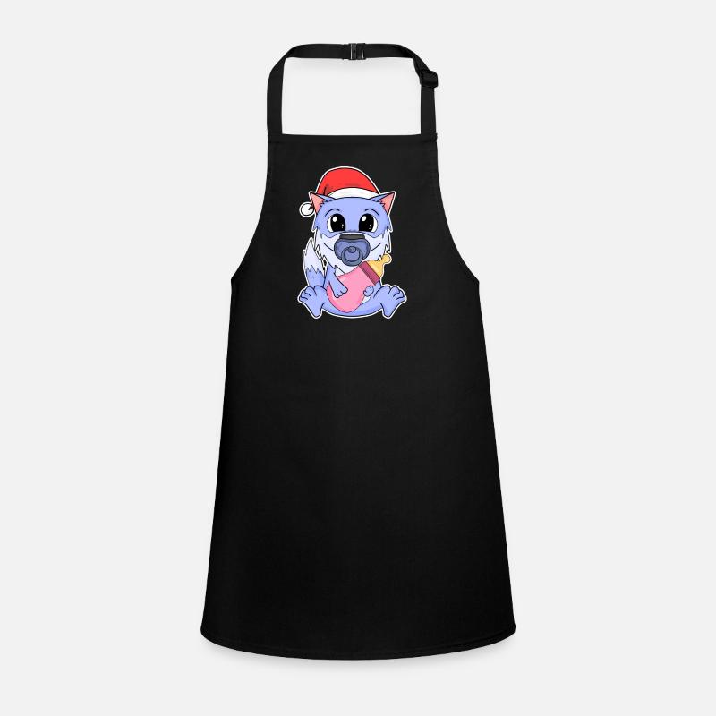 Bébé loup Noël Tablier Enfant