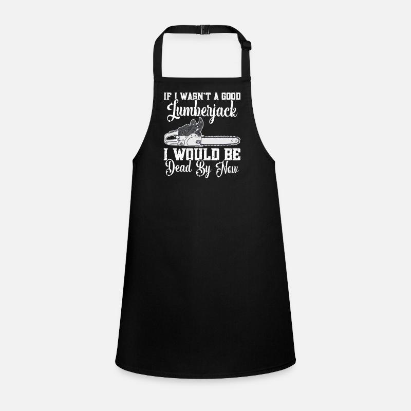 Lumberjack Equipment Lumberjack Tools Equipment - Children's Apron - black