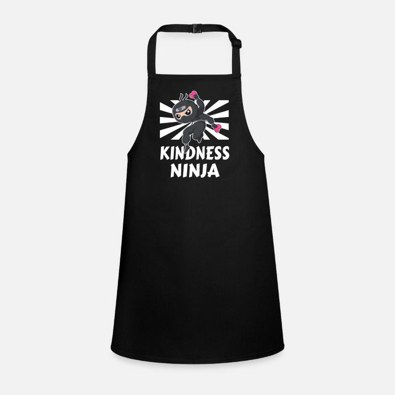 Anti-intimidation Ninja Soyez mignon Drôle Enfants Tablier Enfant