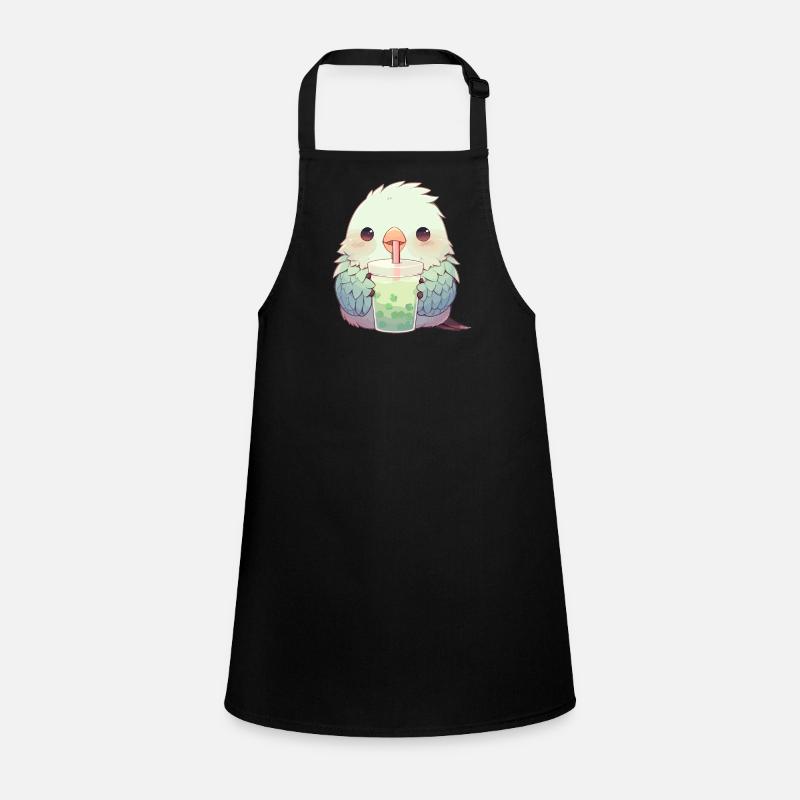 Inséparable kawaii boit Boba Bubble Tea Chibi Tablier Enfant