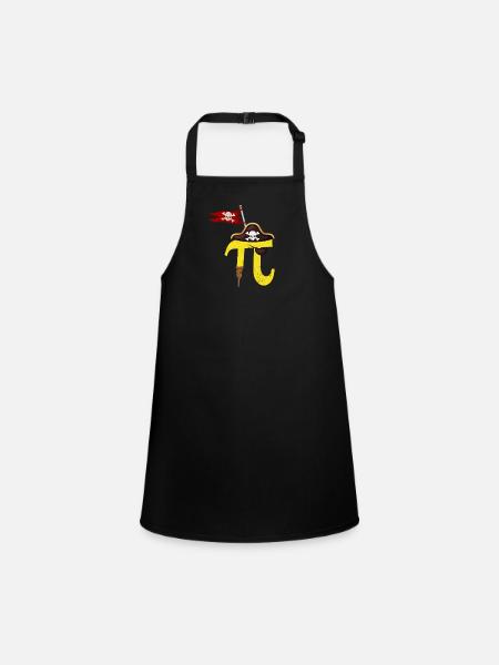 Pi Day Pirate Math Geek Math Numéro Nerd - Tablier Enfant - noir - Devant