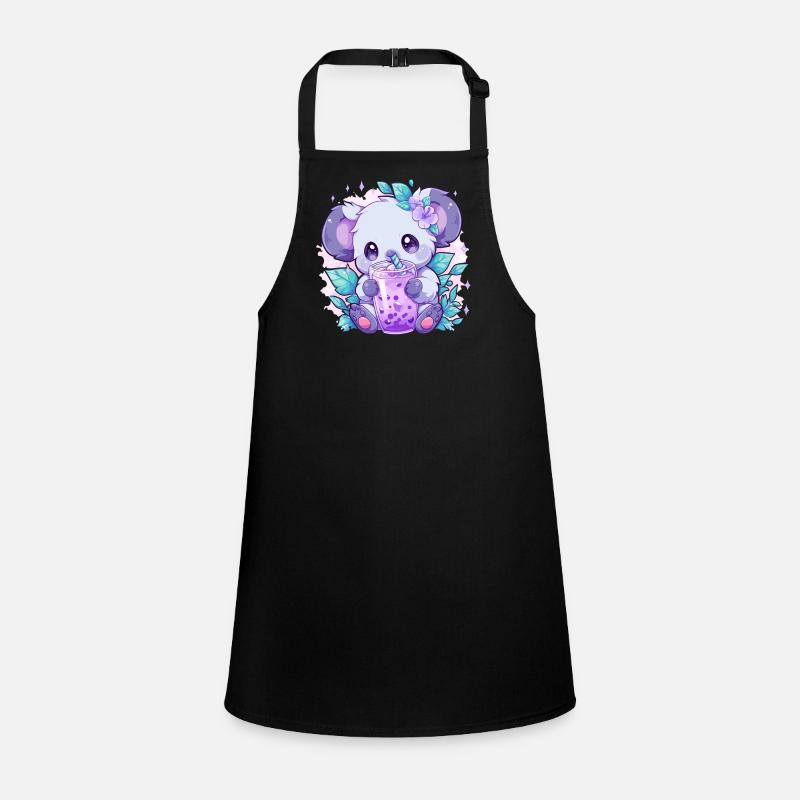 Kawaii Koala Boissons Boba Bubble Tea Chibi Tablier Enfant