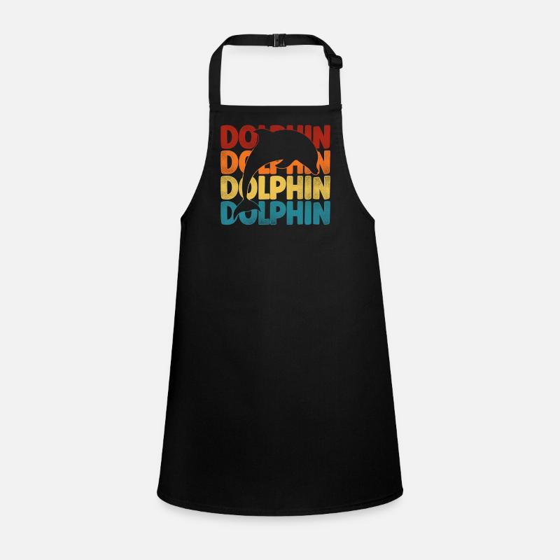 Dolphin Retro Vintage Dolphin Children's Apron