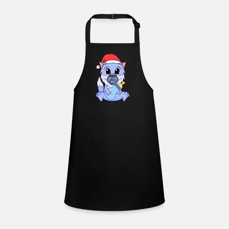 Bébé loup Noël Tablier Enfant