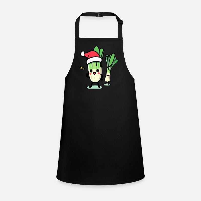 Poireaux kawaii de Saint-Nicolas Tablier Enfant