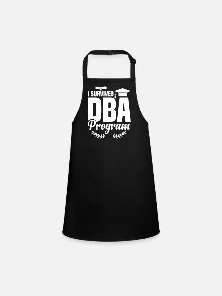 DBA Degree DBA Degree Docteur en commerce - Tablier Enfant - noir - Devant