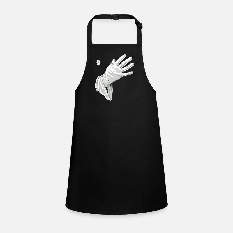 Berühr mich, weiße Handschuh Schürze für Kinder