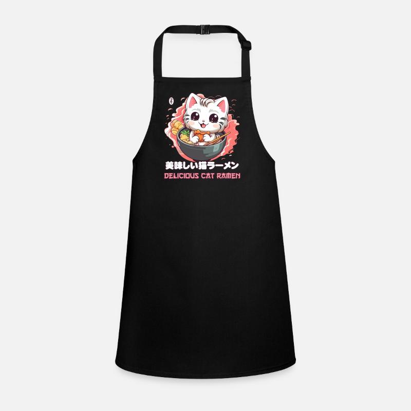 Köstliche Katzen Ramen Schürze für Kinder