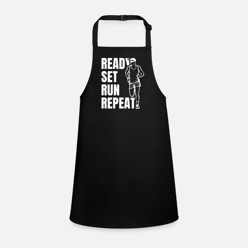 Lustiger Läuferspruch Schürze für Kinder