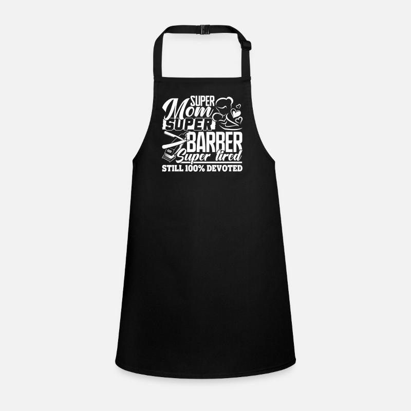 Barber Super Mom Super Barber Children's Apron