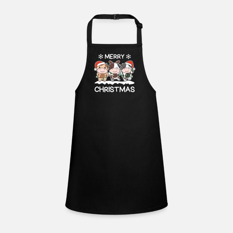 Frohe Weihnachten Kuh Heiligabend Kühe Schürze für Kinder