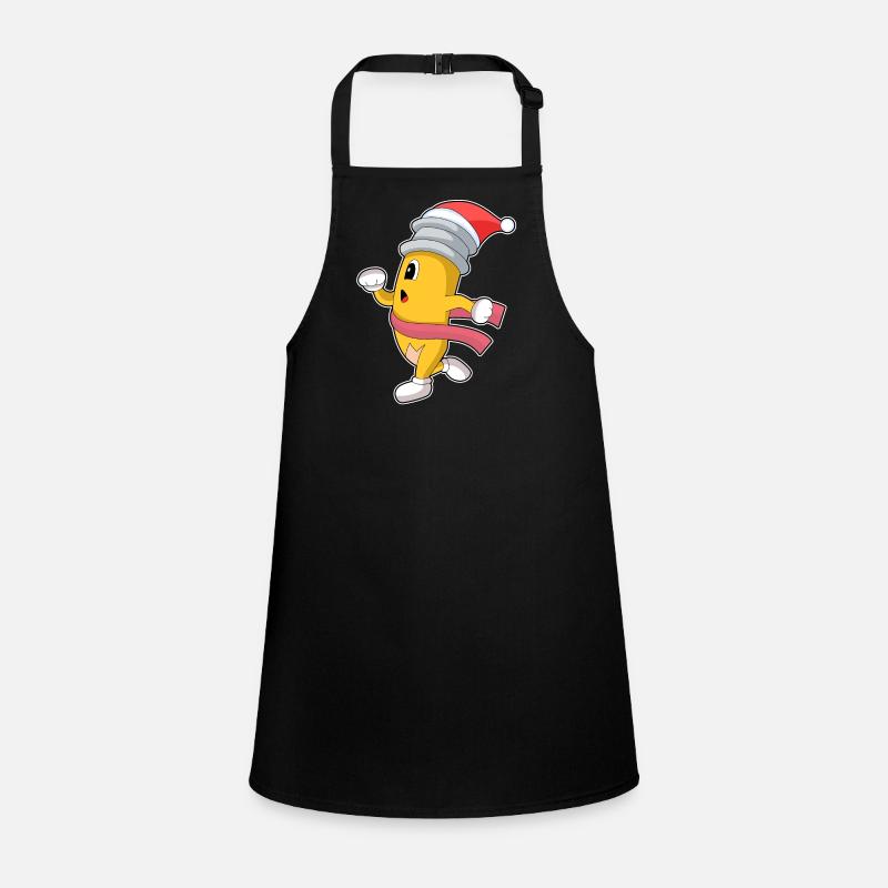 Pencil Christmas Jogging Children's Apron
