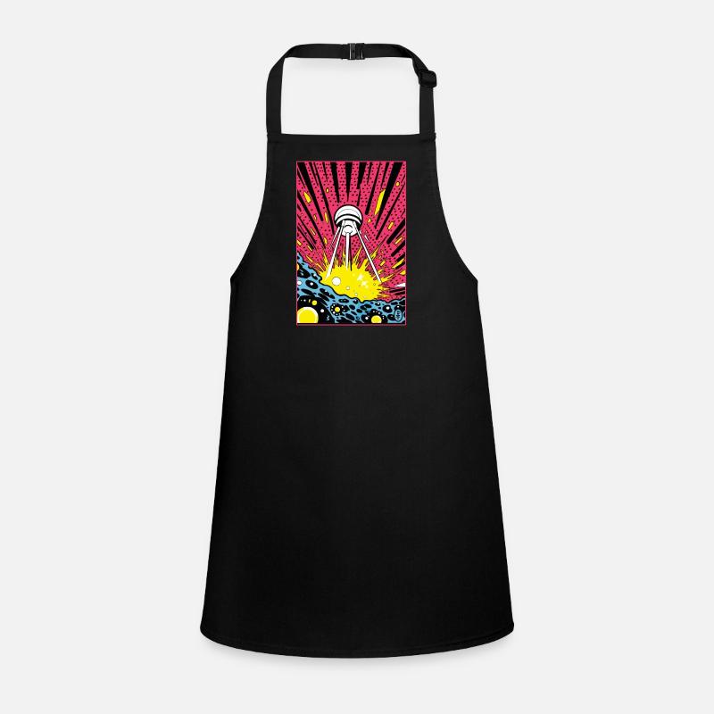 The Sputnik Spaceship: Pop Art Alien Invasion Children's Apron