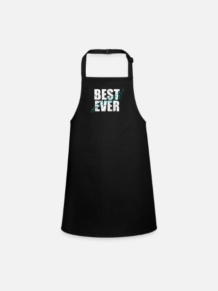 Best Ever Music Music Tone - Children's Apron - black - Front