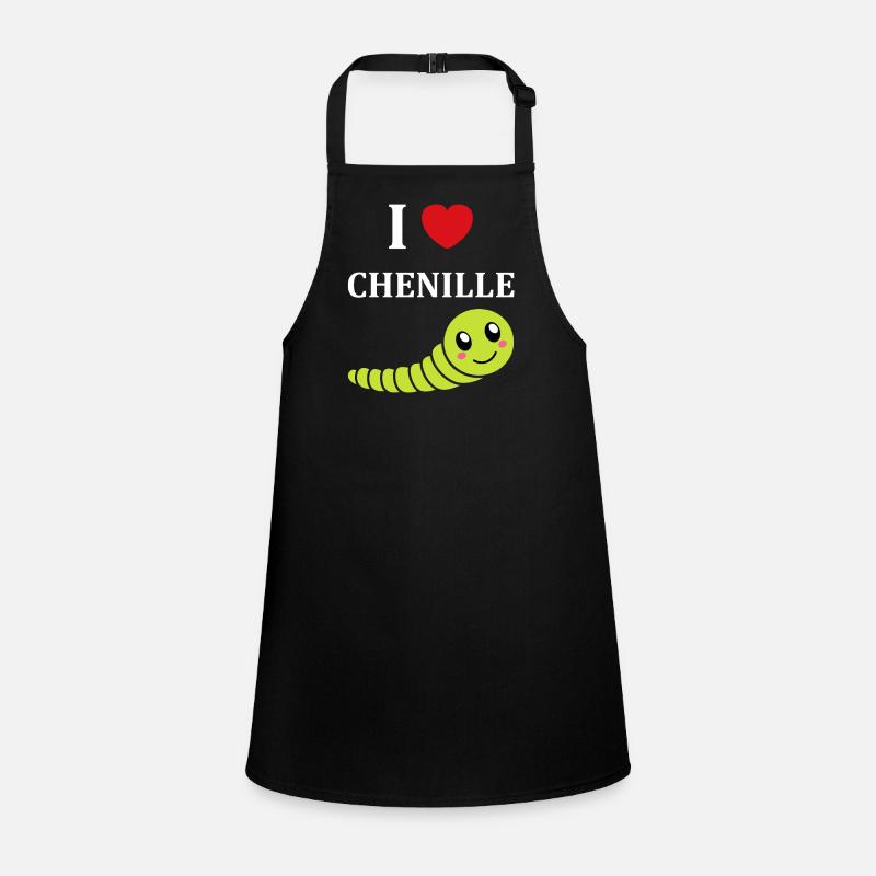 Chenilles insecte Amour petite chenille Tablier Enfant