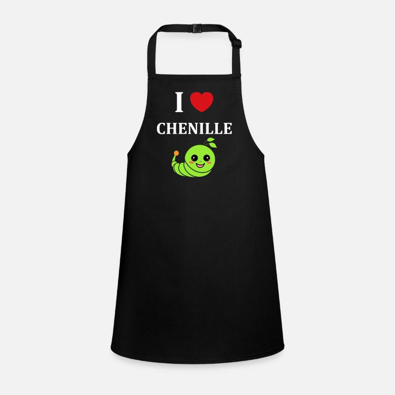 Chenilles insecte Amour petite chenille Tablier Enfant