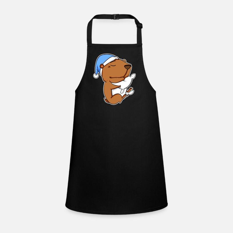Capybara Capybara Tired Pillow Relax Children's Apron