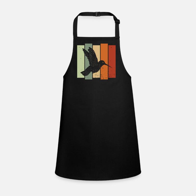 Hummingbird Retro Birdwatching Bird Watcher Children's Apron