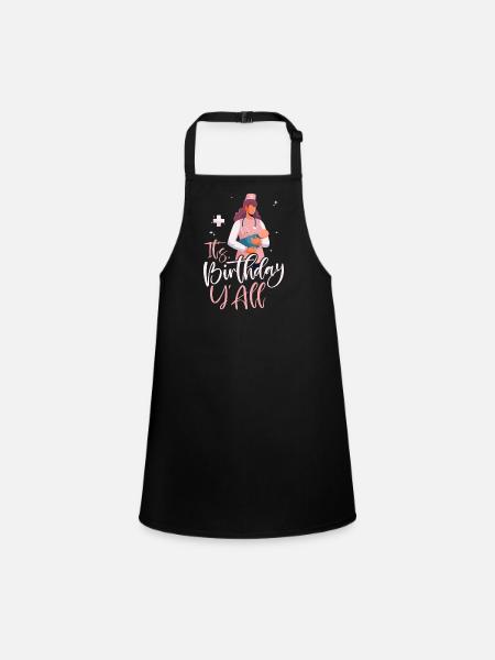 LD Labour And Delivery Nurse - Children's Apron - black - Front
