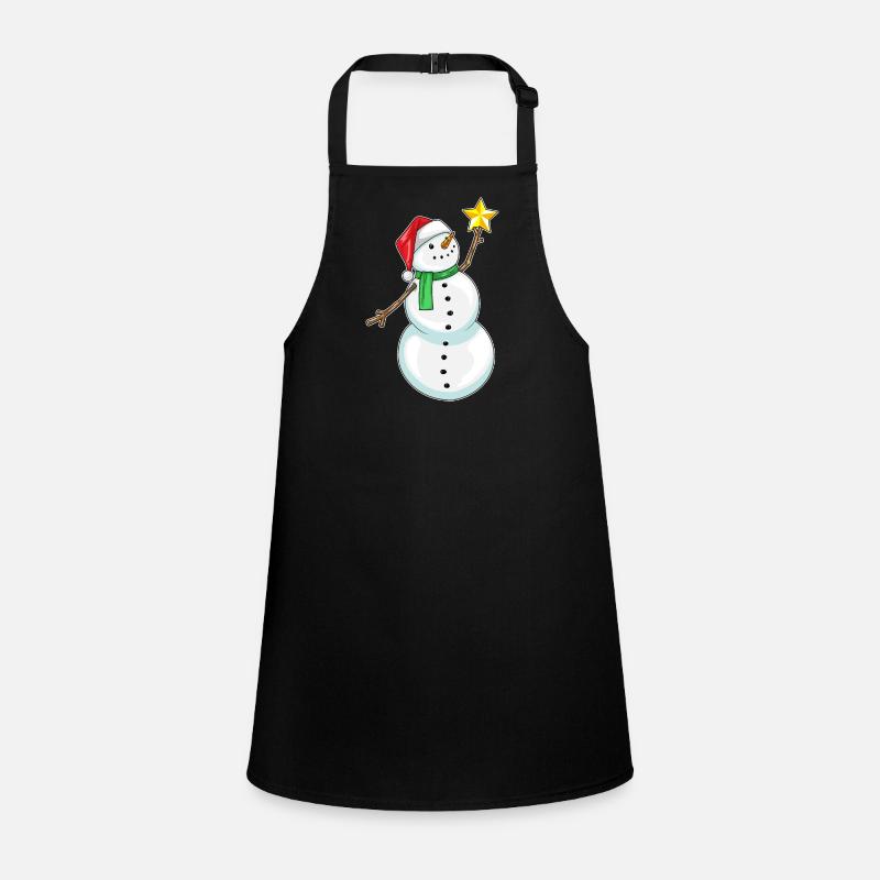 Bonhomme de neige étoile de Noël Tablier Enfant