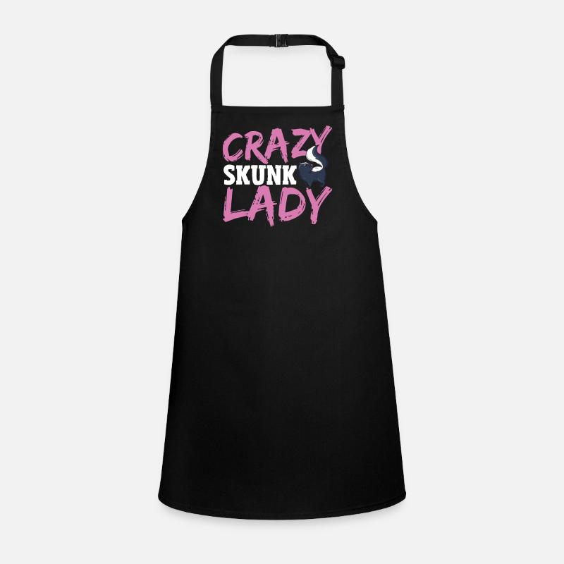 Crazy Skunk Lady Skunk Whisperer Skunk Lover Children's Apron