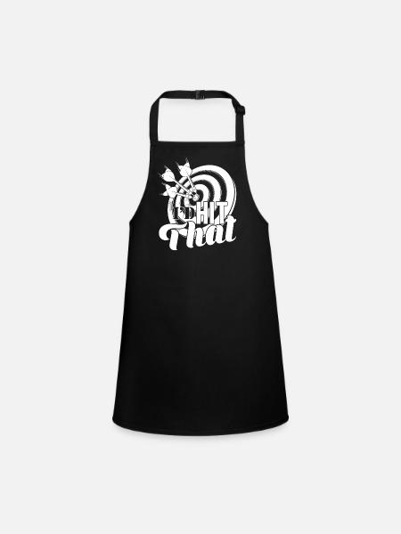Darts Darts I'd Hit That - Children's Apron - black - Front