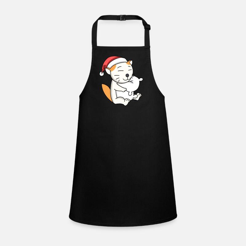 Katze Niedlich Selkirk Rex Müde Weihnachten Schürze für Kinder