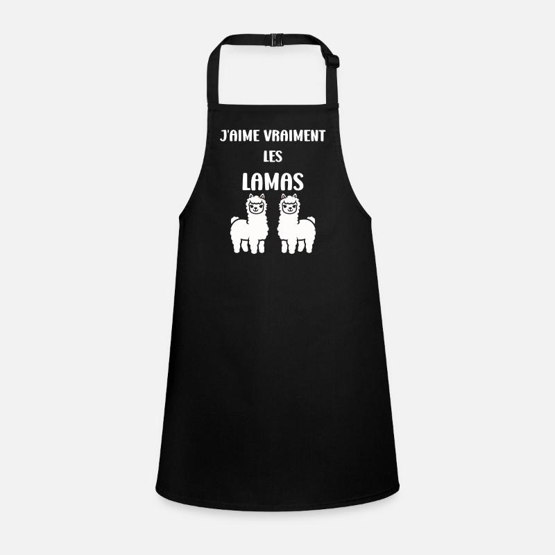 Humour mignon petit lama Tablier Enfant