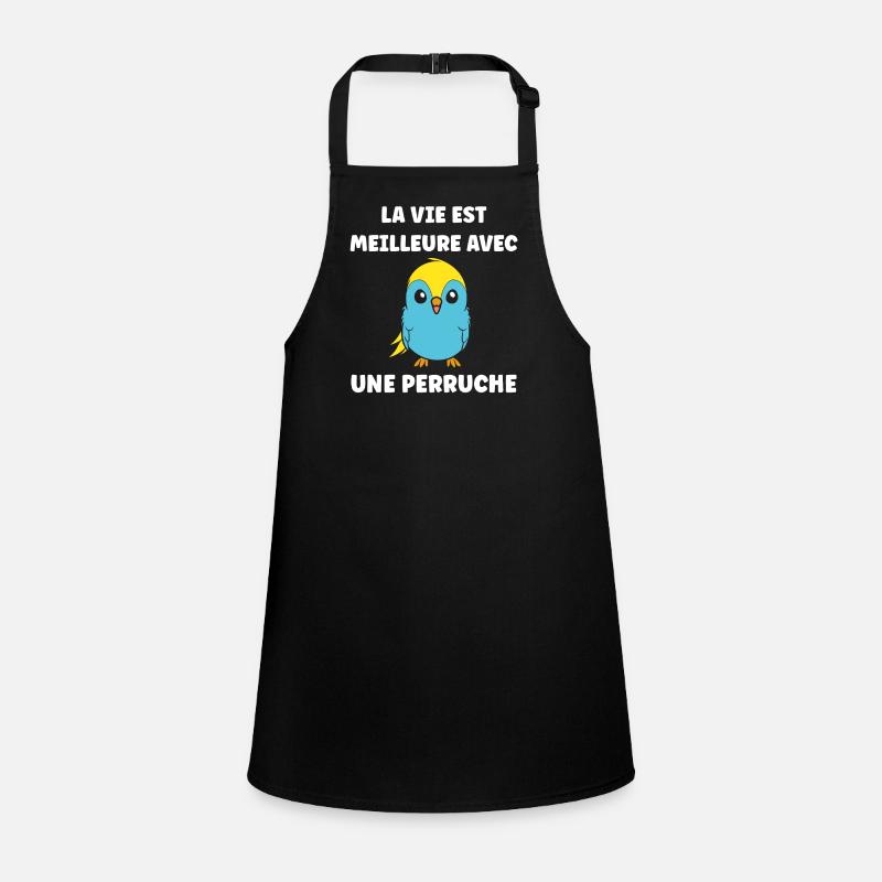 Oiseaux perruches humour petite perruche Tablier Enfant