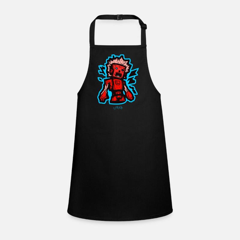 technological melancholy, robot agony type Children's Apron
