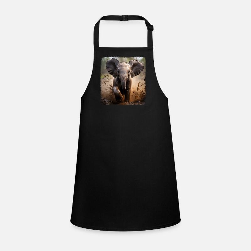 Elephant Realistic Elephant Children's Apron
