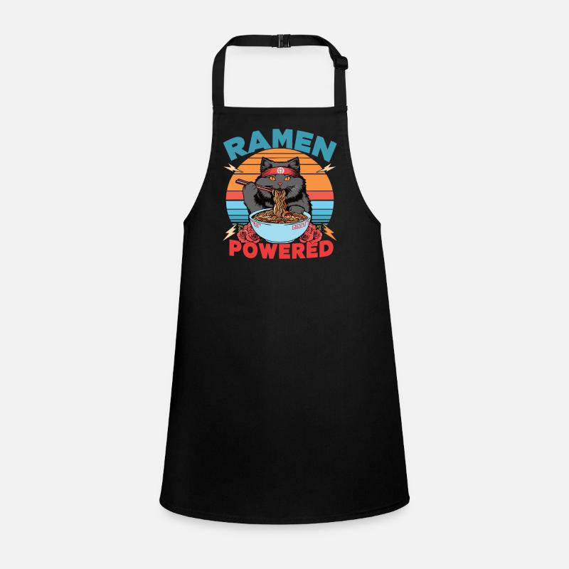 Ramen Powered Cat , coloré Tablier Enfant