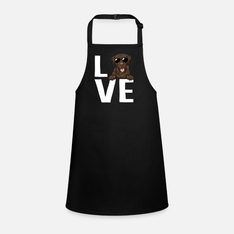 Chocolate Labrador Retriever Dog Children's Apron