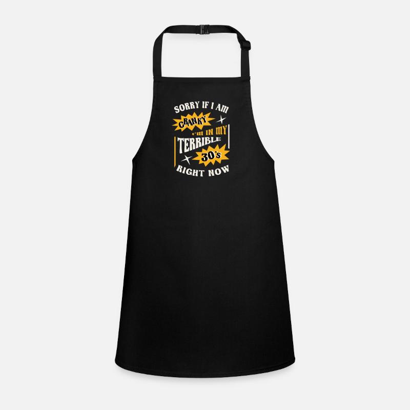 Terrible 30s Humor Relatable Crankiness Children's Apron