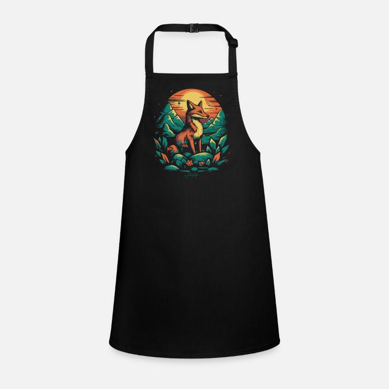 A fox in the field Children's Apron