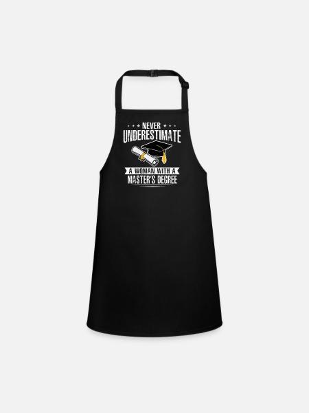 Master's Degree Studies Master's Degree - Children's Apron - black - Front