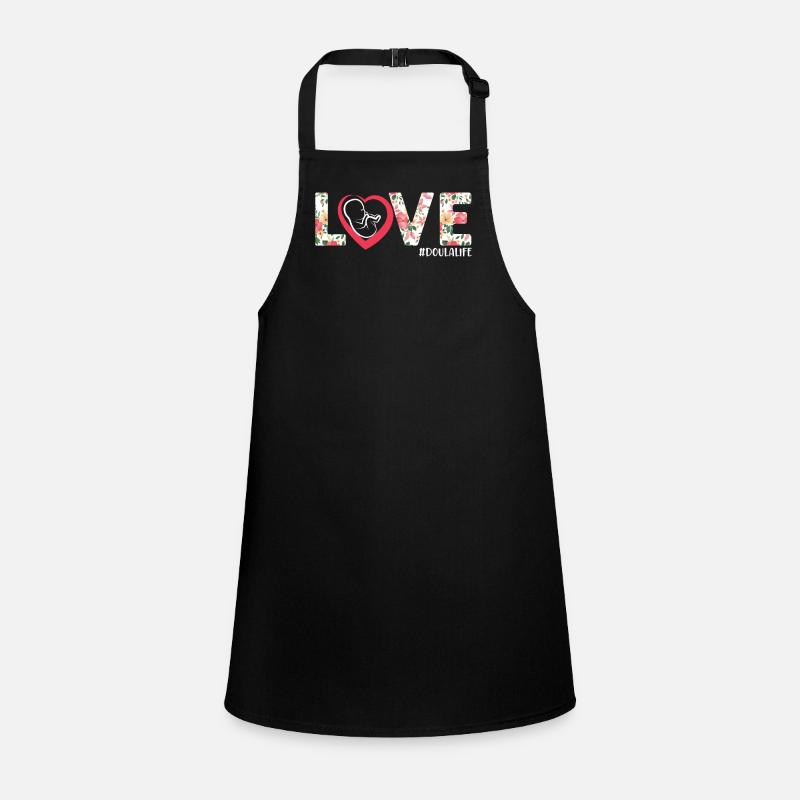 Doula Birth Worker Flower Heart Children's Apron