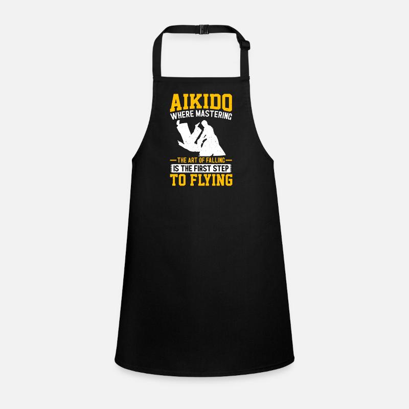 Aikido where mastering the art of falling Children's Apron