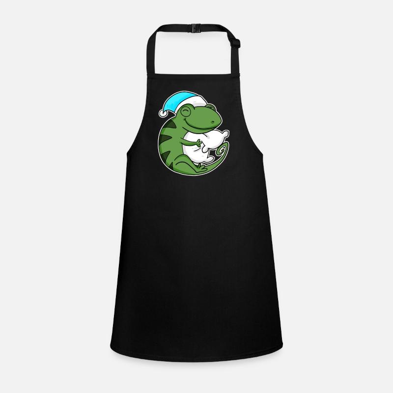 Cameleon with pillow and sleepy cap Children's Apron