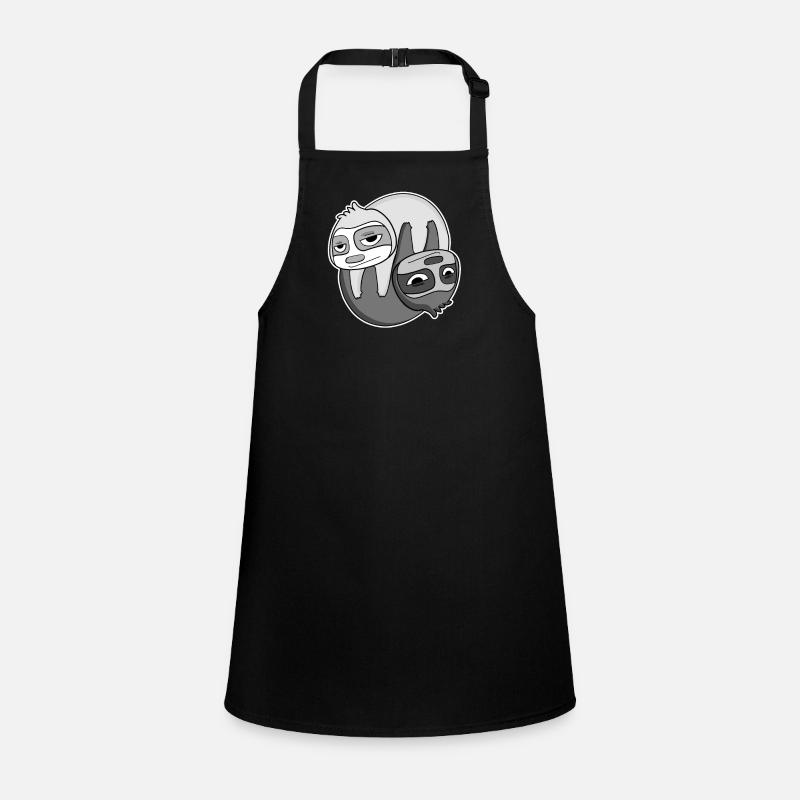 Yin Yang Sign Sloth Children's Apron