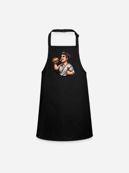 Hamburg Roman History Roman Empire - Children's Apron - black - Front