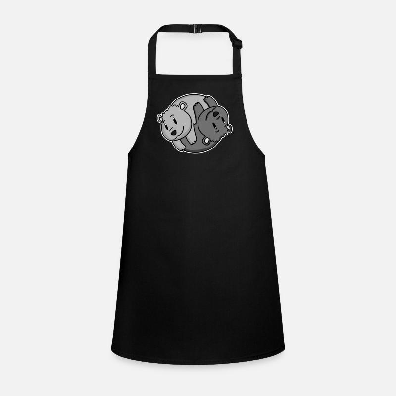 Yin Yang Bear Children's Apron
