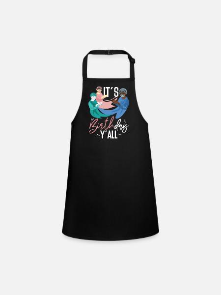 LD Labour And Delivery Nurse - Children's Apron - black - Front